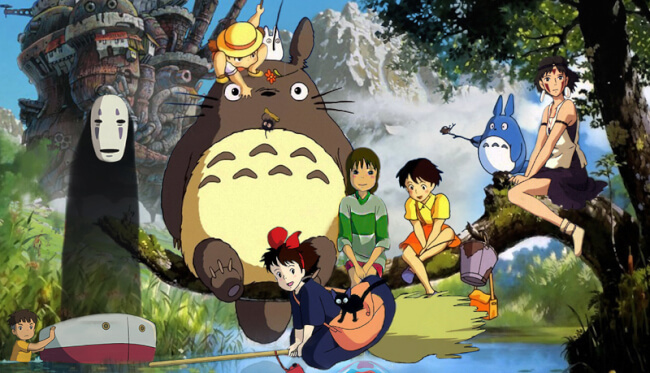 personagens dos filmes studio ghibli reunidos