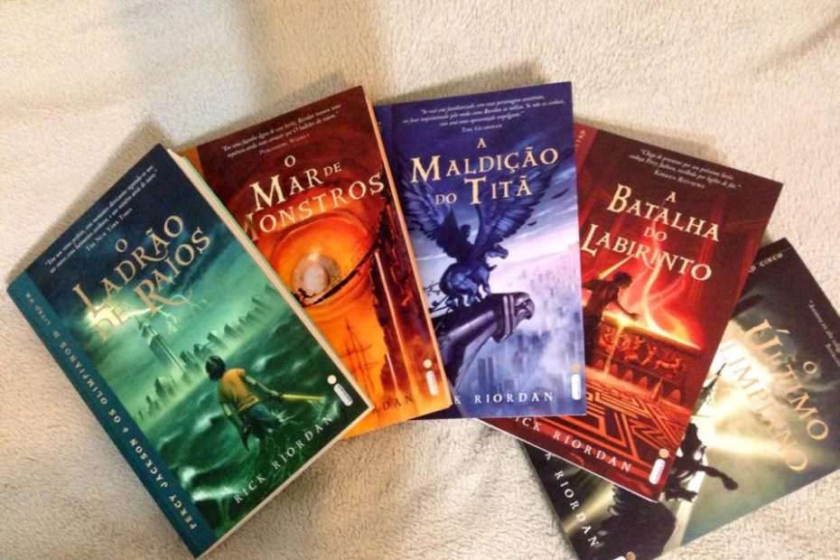 livros percy jackson e os olimpianos