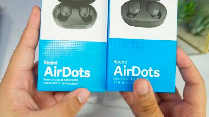 xiaomi airdots diferenças entre falso e original