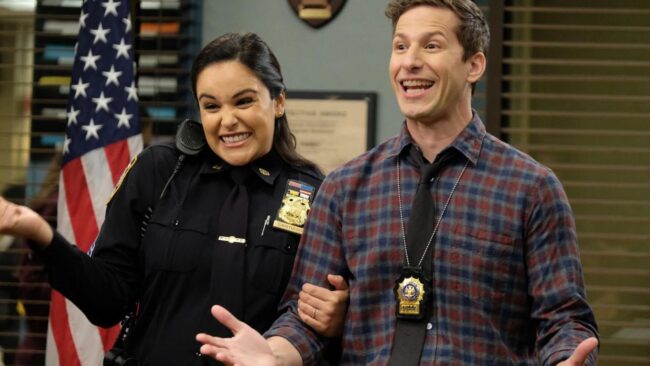 jake peralta e amy santiago em brooklyn 99